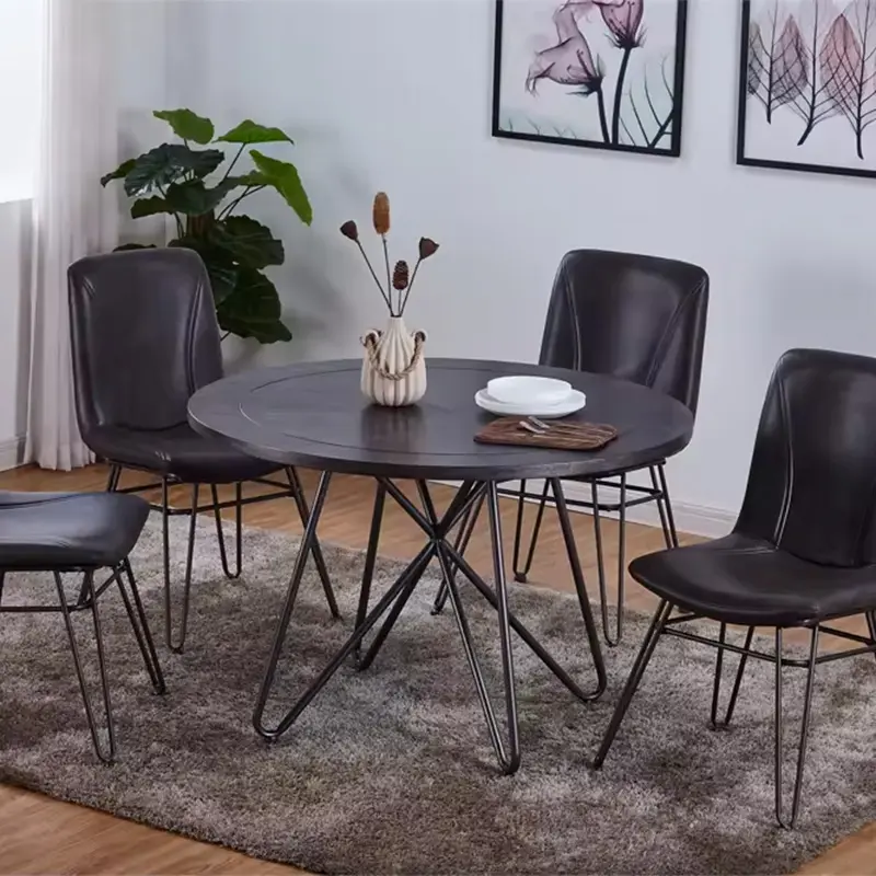 Dining Table MDF Top Metal ...