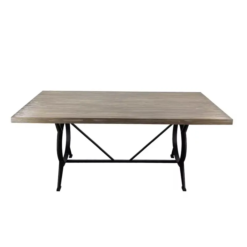 Long Wooden Dining Table Ch...