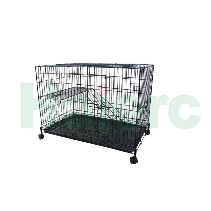 Haierc Heavy Duty Metal Cat Cage Dog Kennels Small Animal Cage