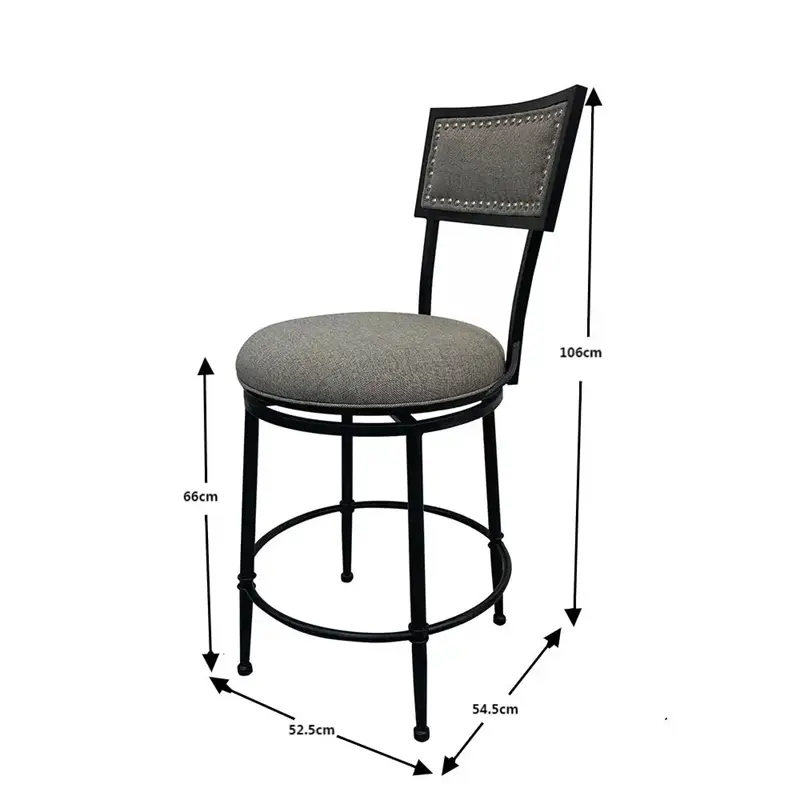 Fabric Seat Bar Chair (5)