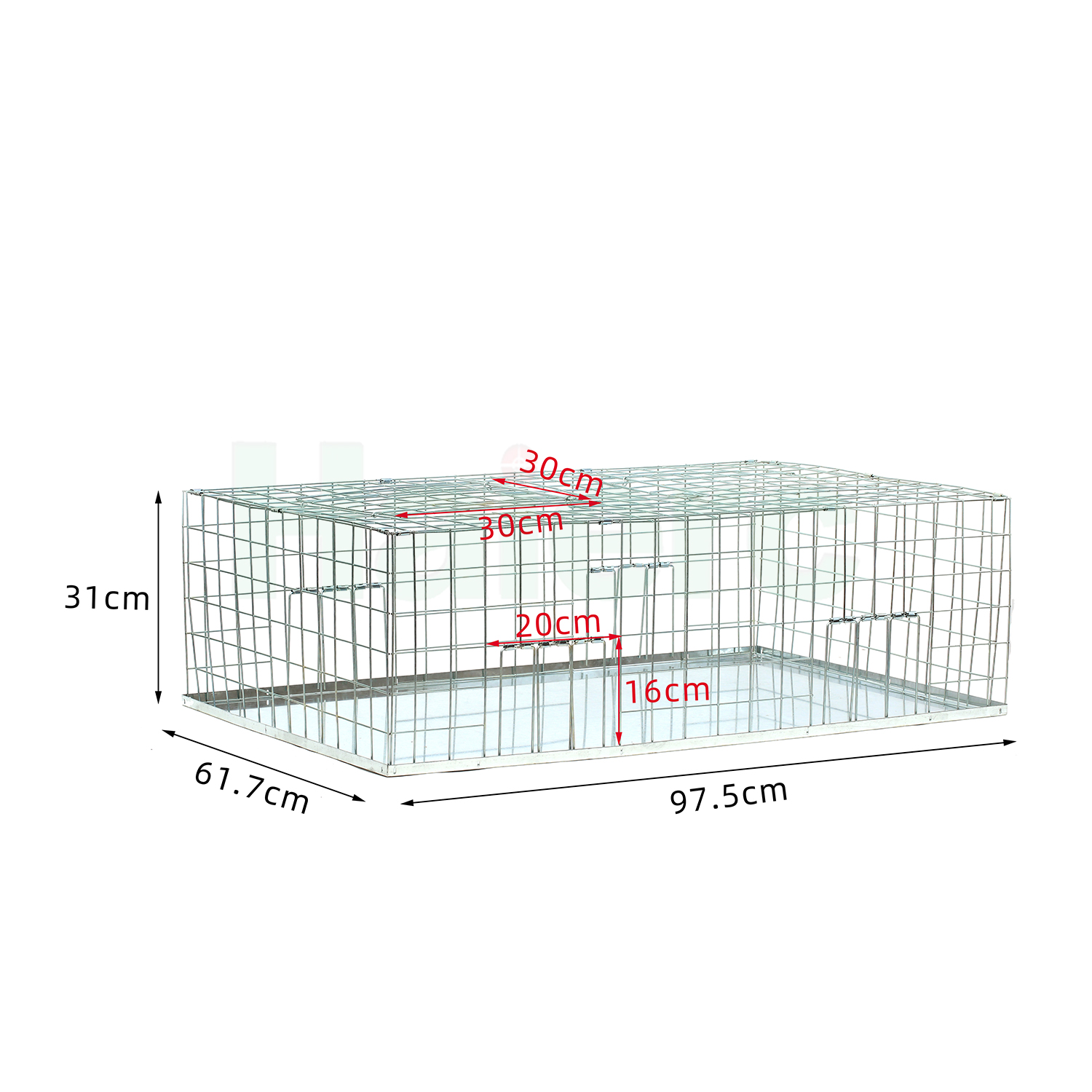 Haierc Foldable Galvanised Pigeon Tra...